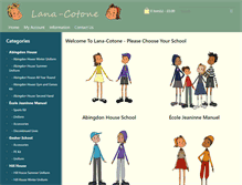 Tablet Screenshot of lana-cotone.co.uk